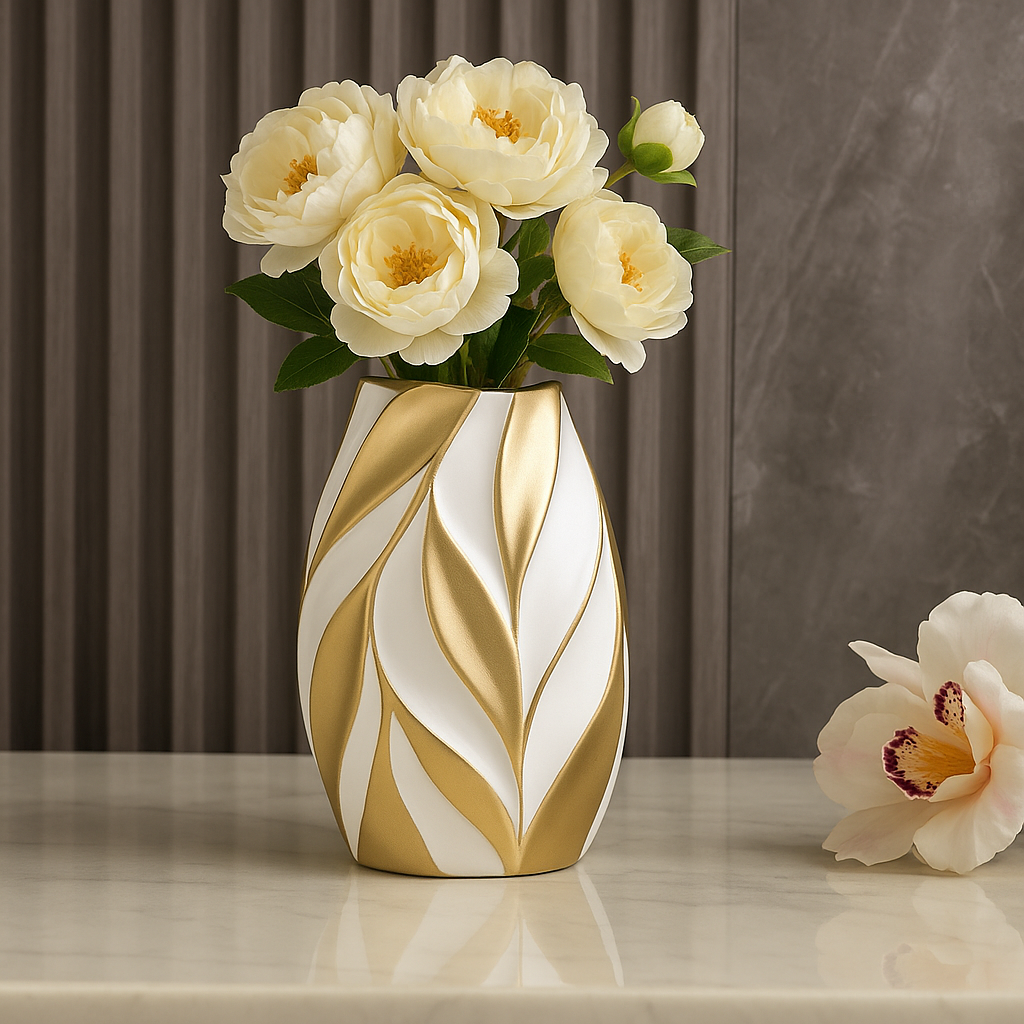 Luxury Ceramic Vase – Modern Home Decor Accent for Living Room