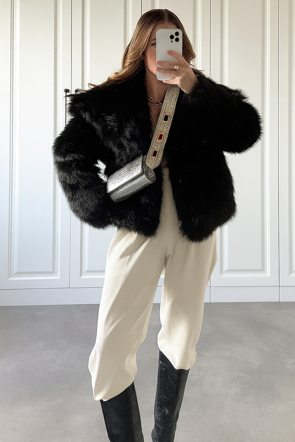 Women’s Teddy Faux Fur Coat – Plush Warm Winter Jacket