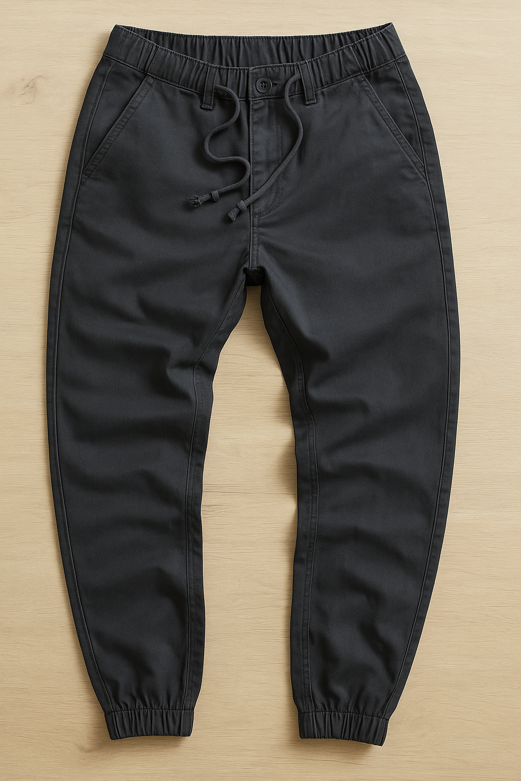 Men's Durable Cargo Pants: Wear-Resistant Solid Color Workwear