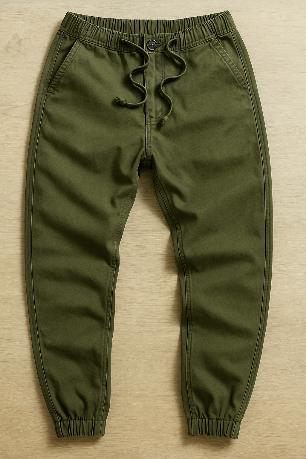 Men's Durable Cargo Pants: Wear-Resistant Solid Color Workwear