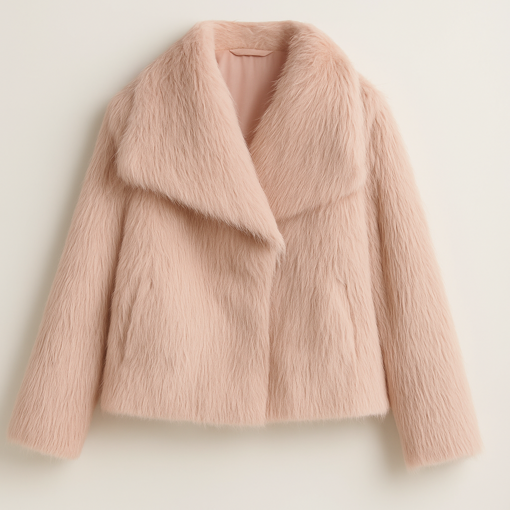 Women’s Teddy Faux Fur Coat – Plush Warm Winter Jacket