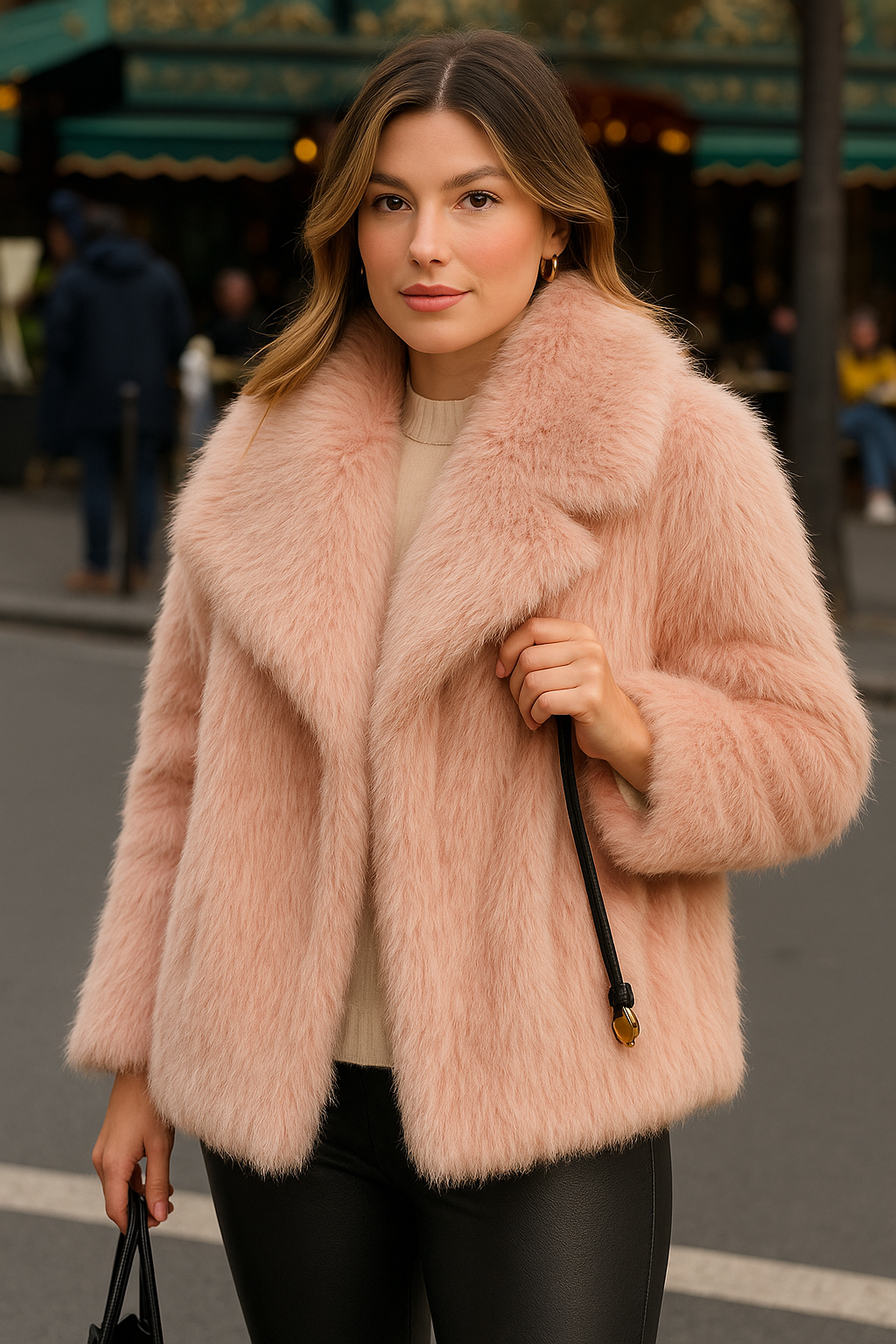 Women’s Teddy Faux Fur Coat – Plush Warm Winter Jacket