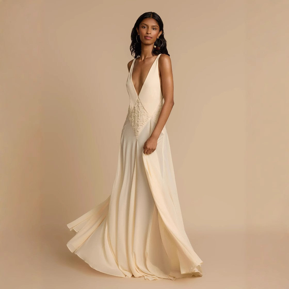 Elegant Lace Sling Dress – Hollow Out Stitching | Summer Chic Style