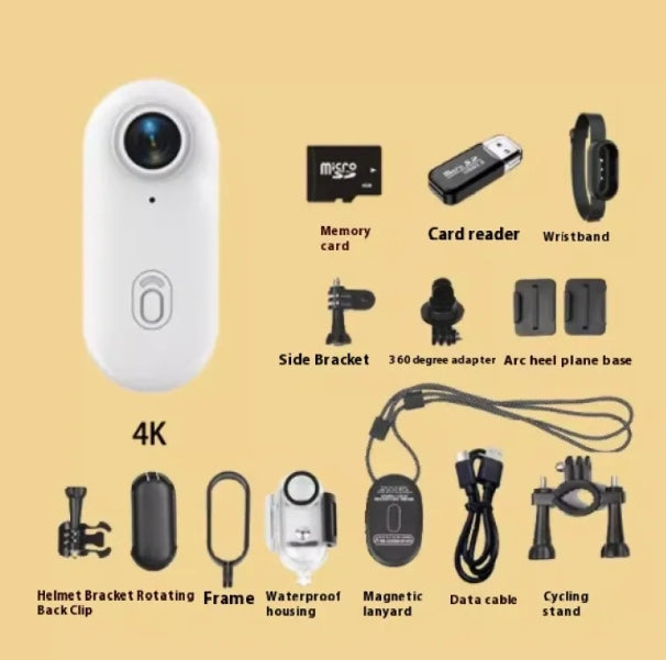 "4K Ultra HD Action Sports Camera – Waterproof, Helmet Mount & Body Cam Ready!"