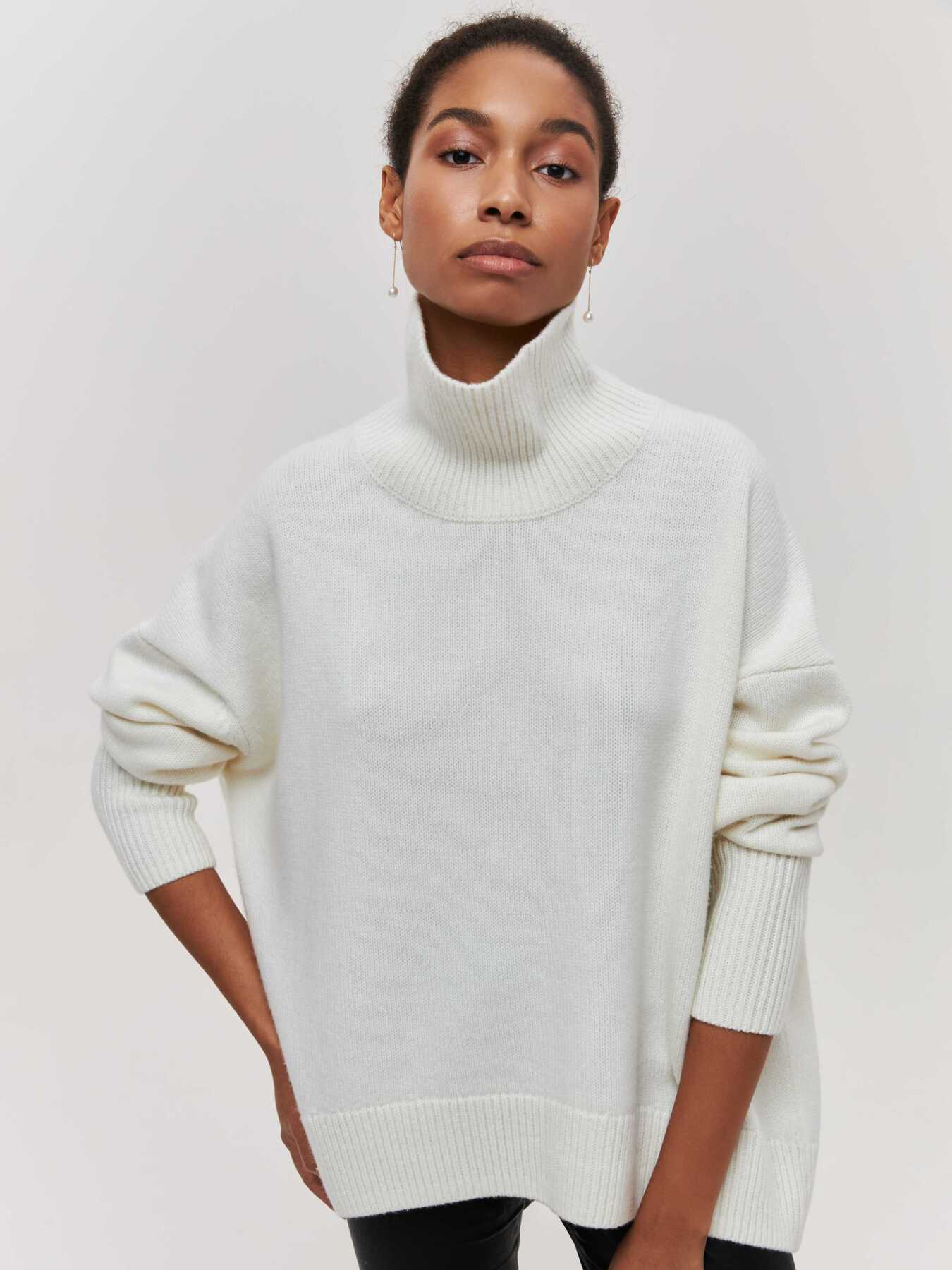 Premium Winter Turtleneck Sweater for Women | Soft No-Itch Knit